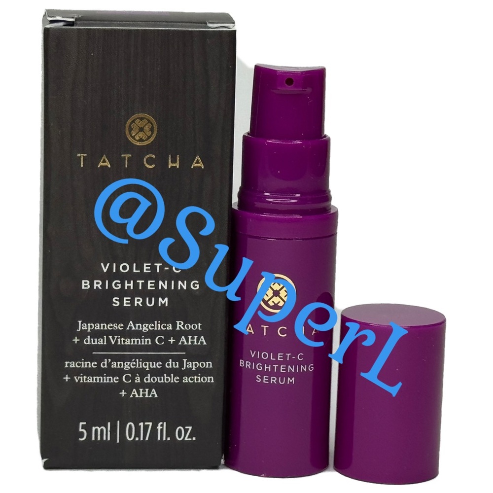 NEW Tatcha Violet C Brightening Serum Discontinued Rare Skincare Primer